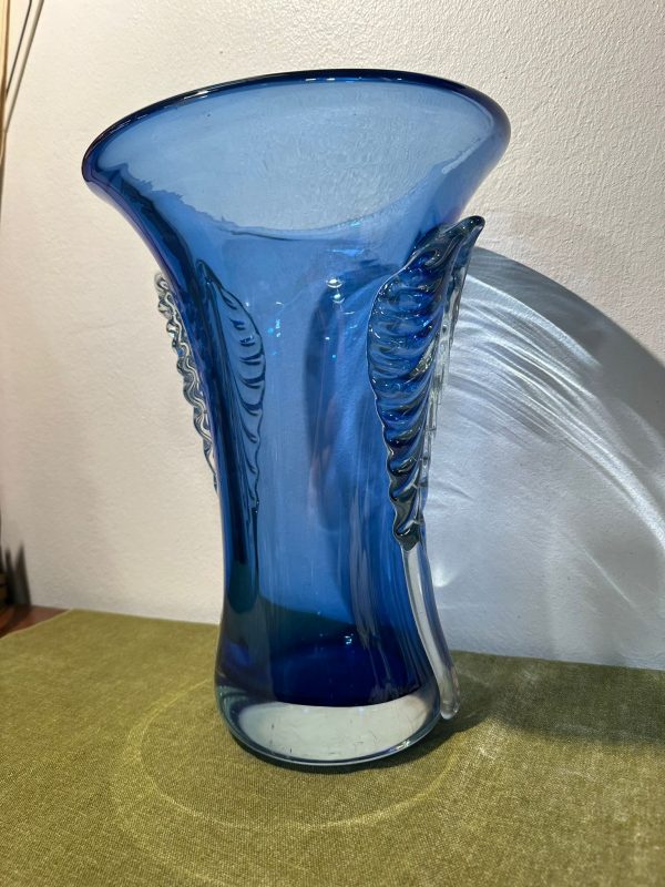 vaso in vetro  Blu - immagine 3