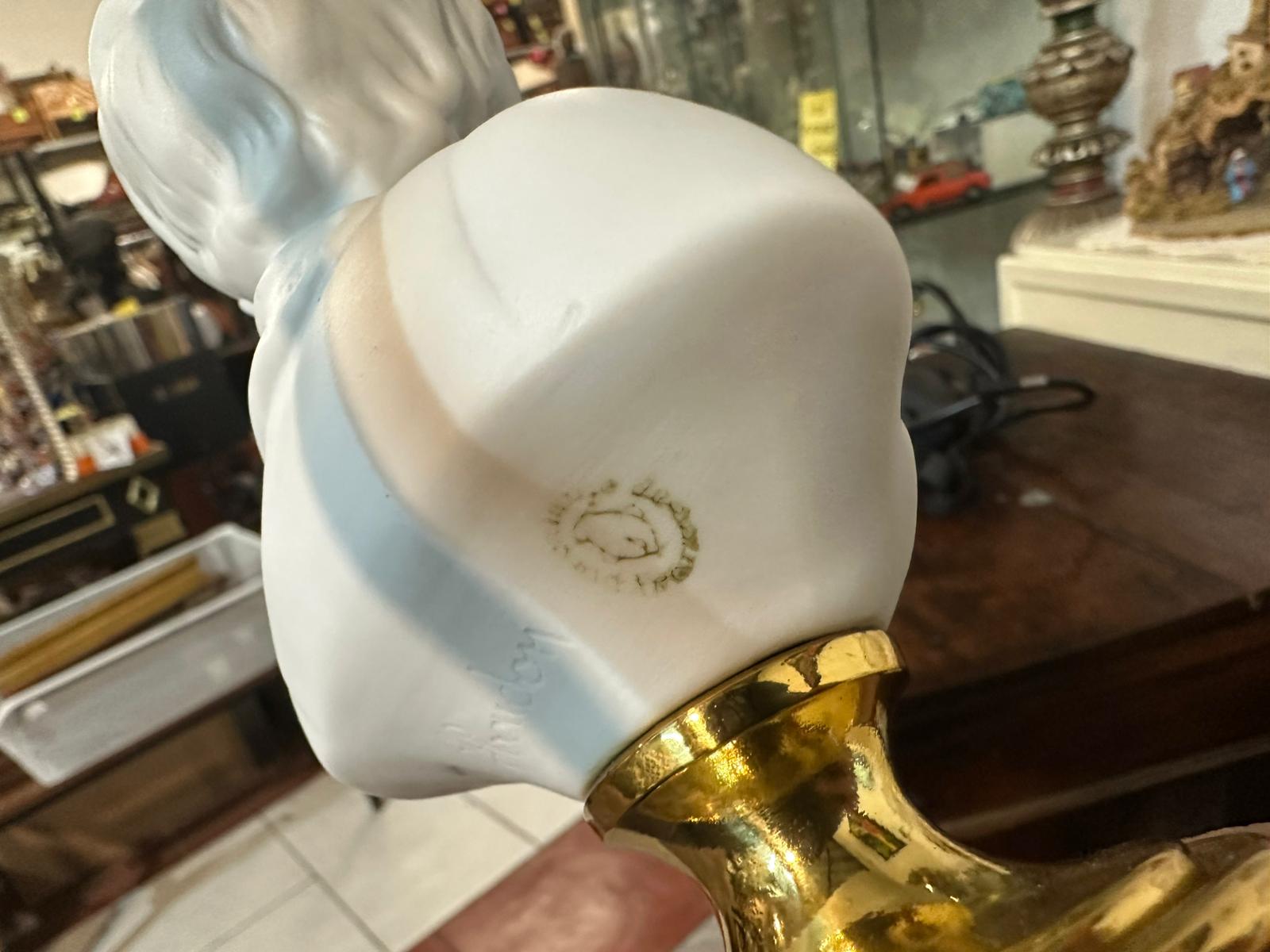 Coppia di Lampade Neoclassiche in Porcellana di Limoges – Louise e Alexandre - immagine 8